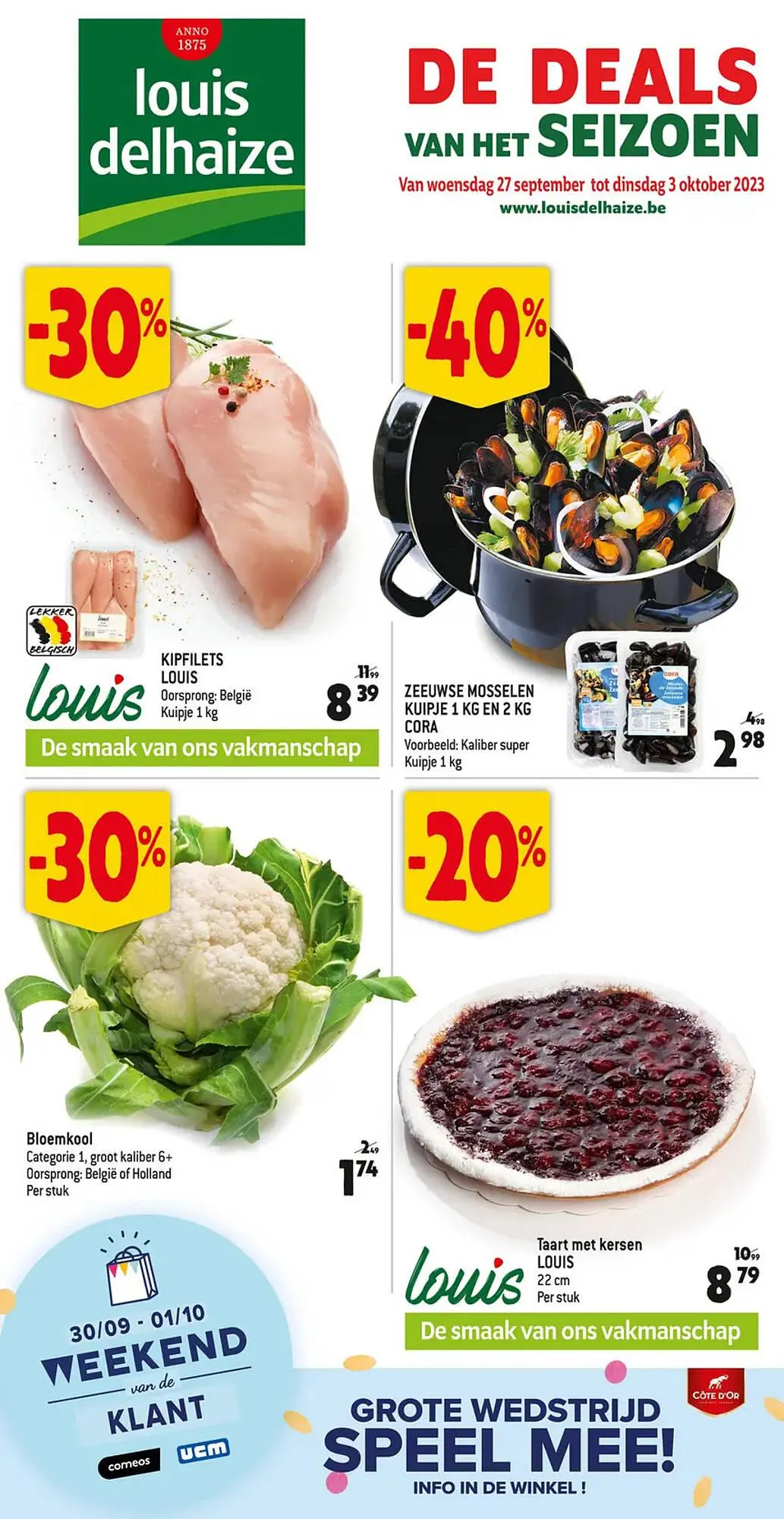 Louis Delhaize folder van 27 september tot 3 oktober 2023 - folder pagina 1