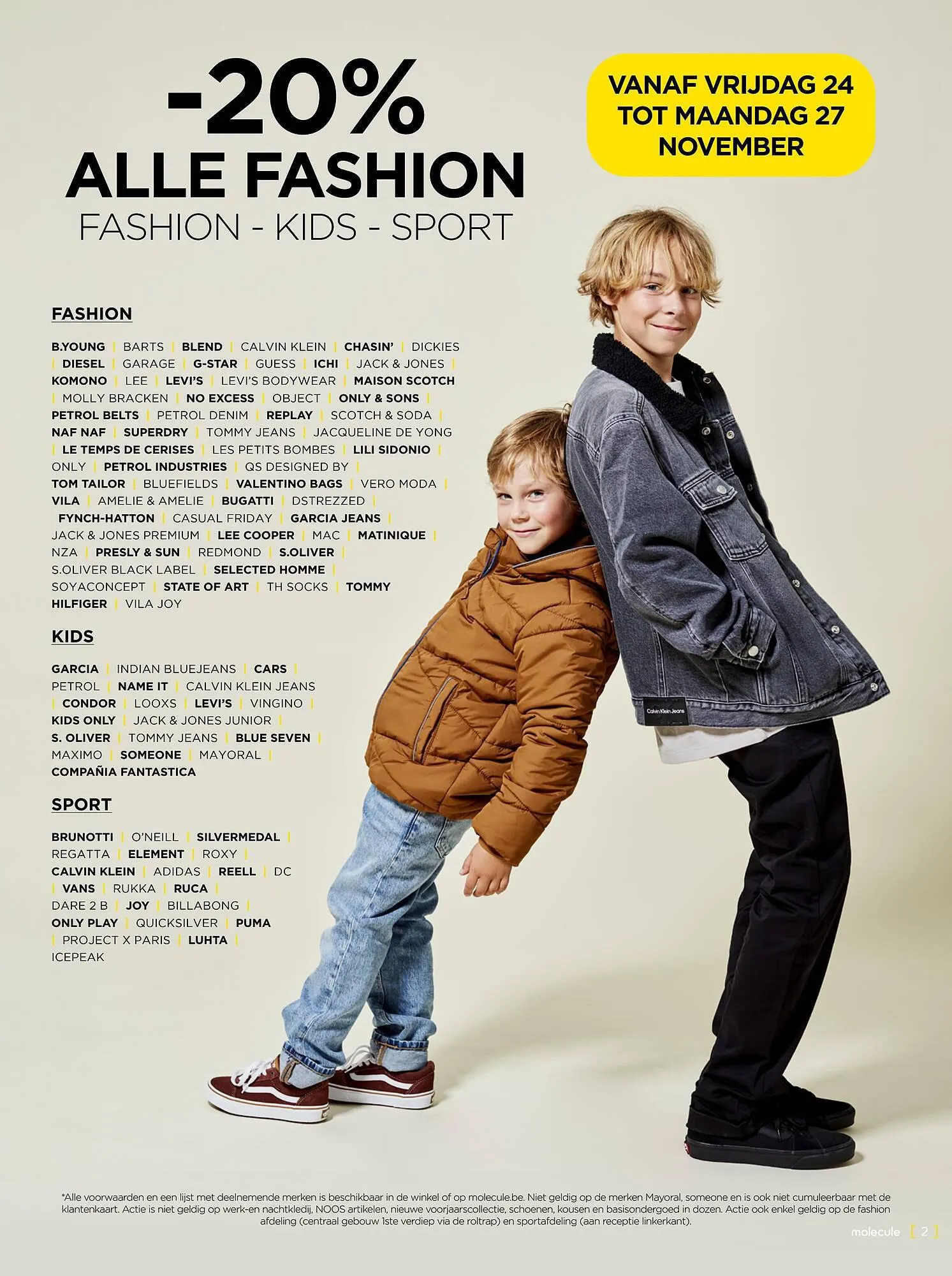 Molecule folder van 24 november tot 27 november 2023 - folder pagina 2