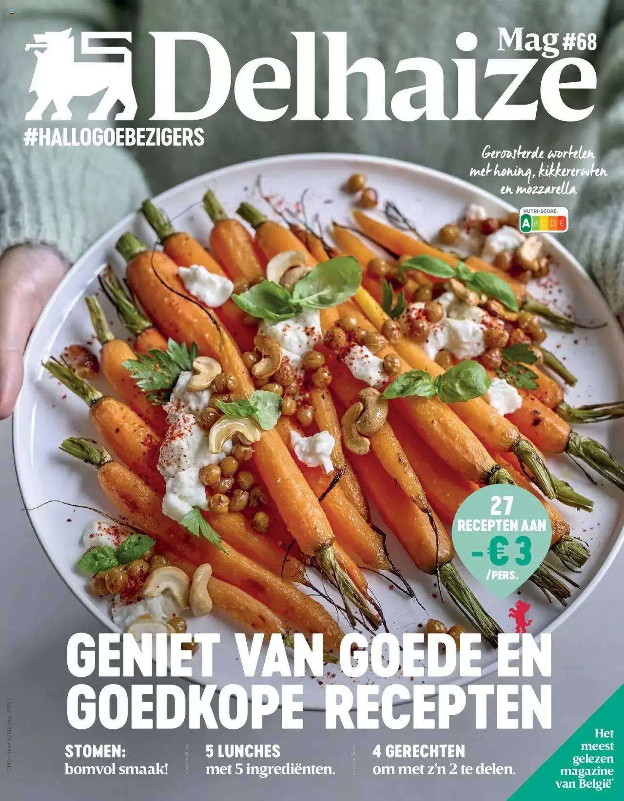Delhaize magazine N°68 BE van 1 januari tot 31 december 2023 - folder pagina 1