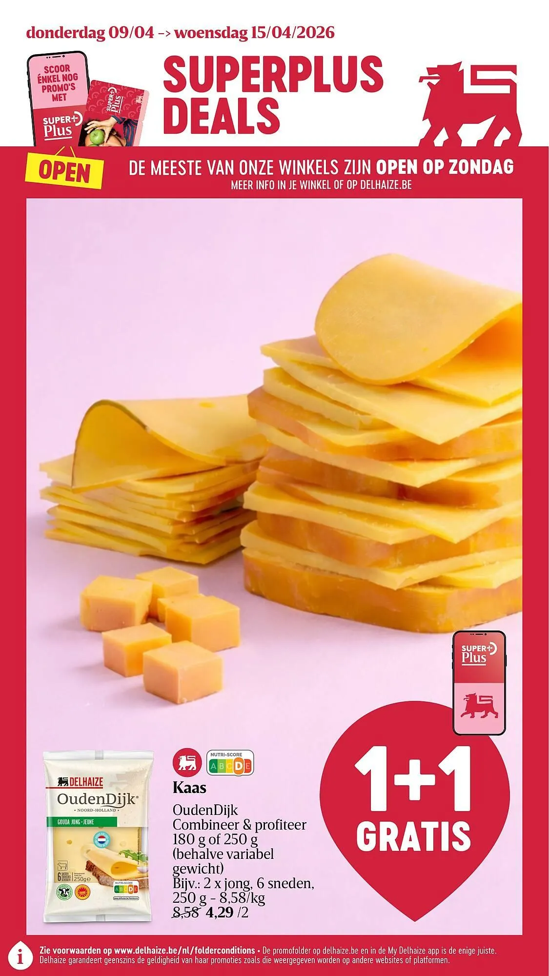 Delhaize folder van 9 april tot 15 april 2026 - folder pagina 1