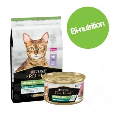 Pack bi-nutrition : PURINA PRO PLAN 10 kg de croquettes + 24 boîtes de 85 g