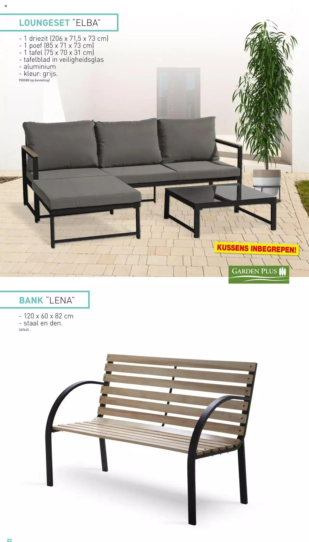 Hubo - Tuinmeubelen Special 2023 van 30 juni tot 31 december 2023 - folder pagina 22