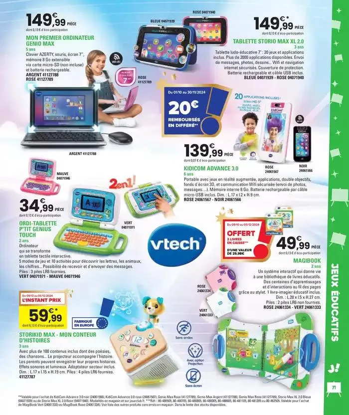 Jouez À L'infin van 29 oktober tot 5 december 2024 - folder pagina 71