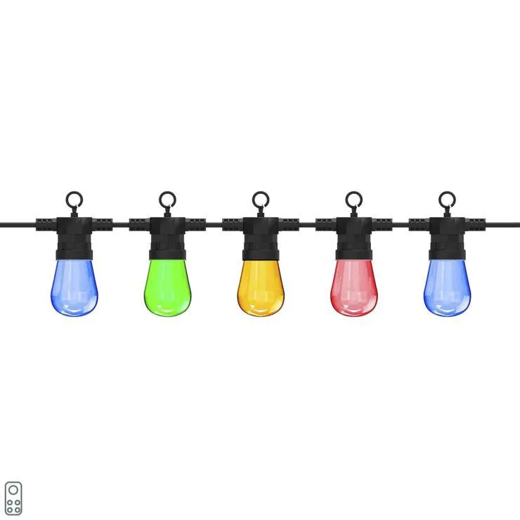 Prikkabel LED 10 m ST45 lichtbronnen 10-lichts met afstandsbediening - Chill