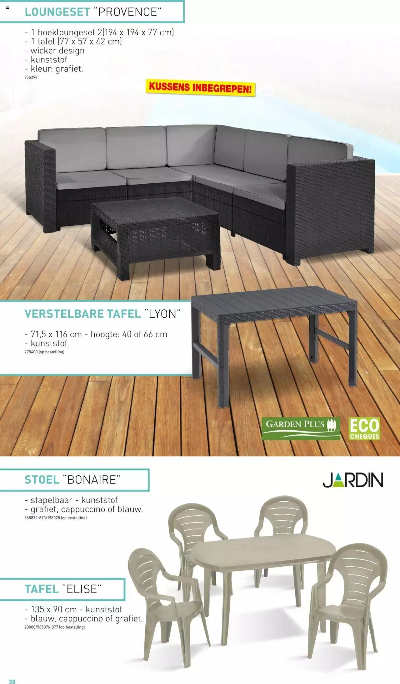 Hubo - Tuinmeubelen Special 2023 van 30 juni tot 31 december 2023 - folder pagina 38