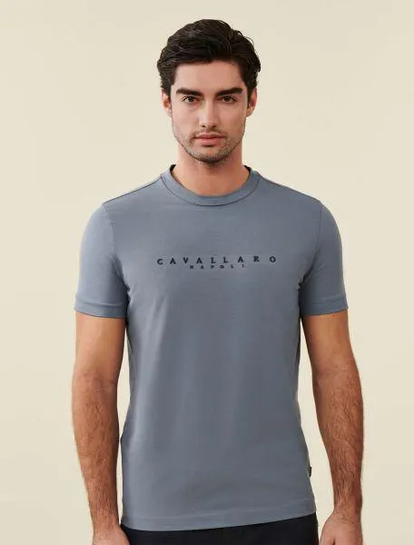 Cavagio T-shirt Grijsgroen