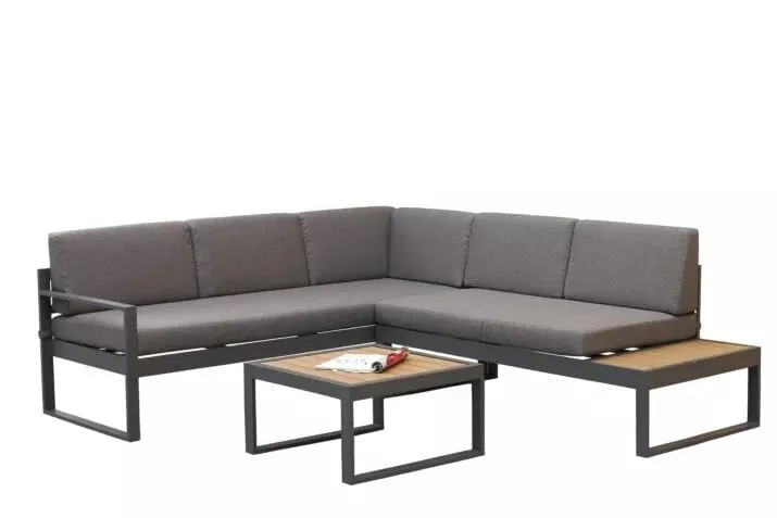 Tuinset Yin aluminium antraciet