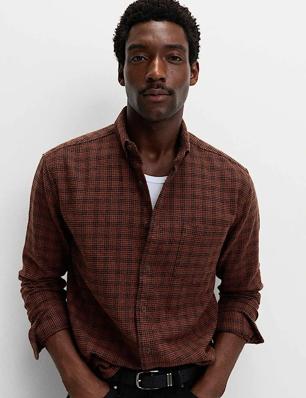 Pure Cotton Checked Flannel Shirt