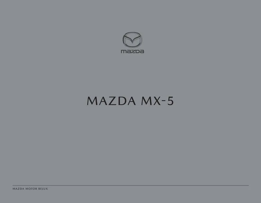 Brochure Mazda MX-5 - 1