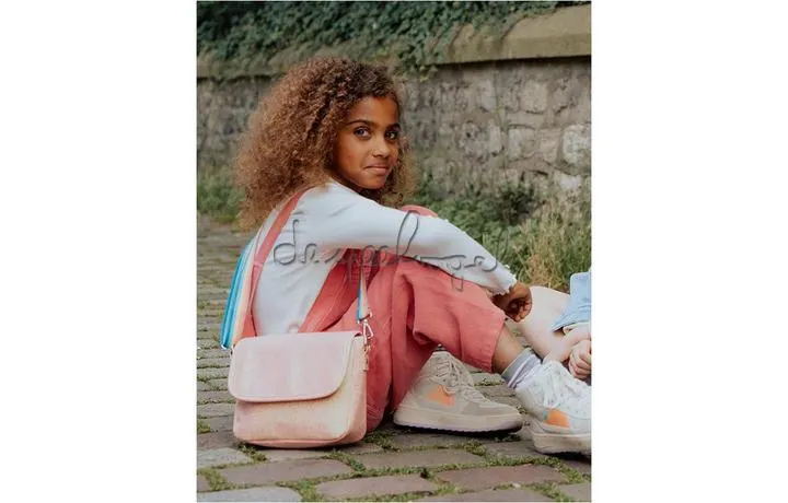 schoudertas koraal glitter CB07_0915