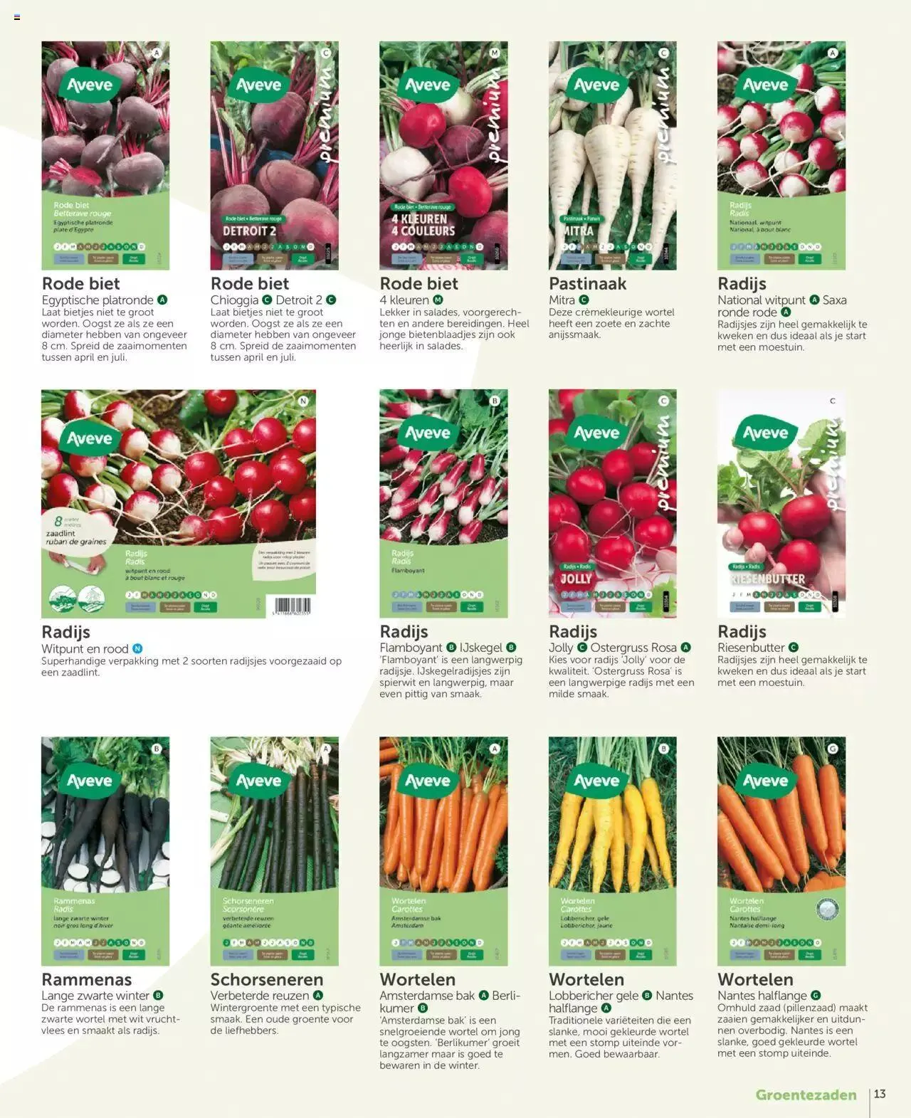 Aveve Groente- en kruidengids van 1 februari tot 31 december 2024 - folder pagina 13