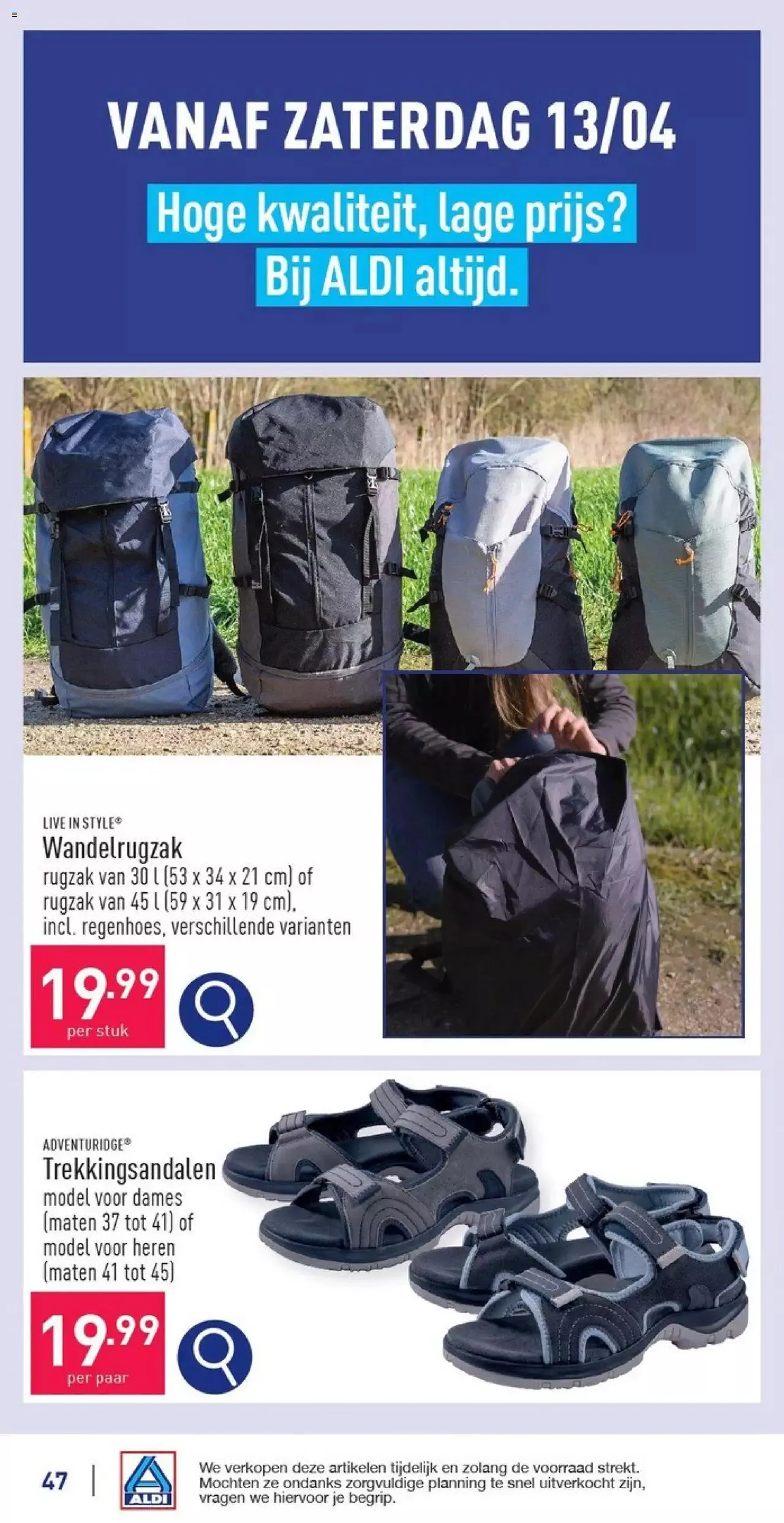 Aldi folder week 15 van 13 april tot 31 december 2024 - folder pagina 47