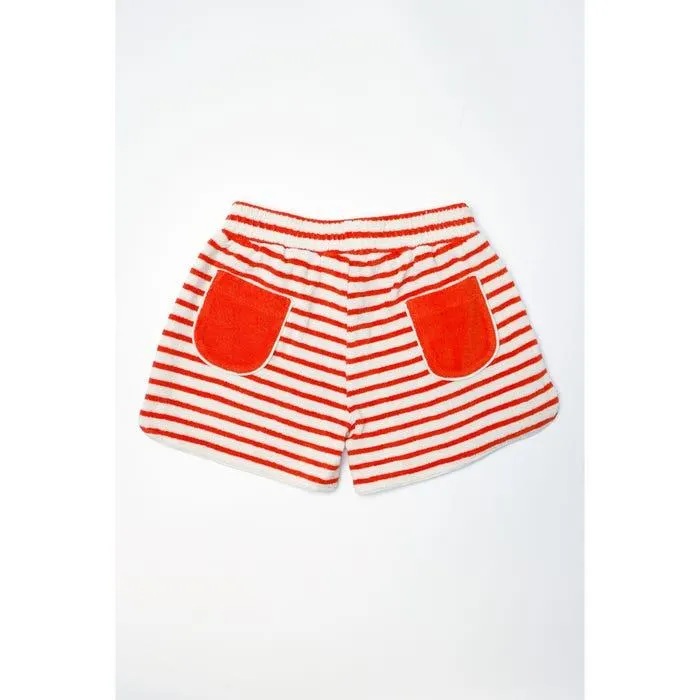 Kids short katoen met strepen