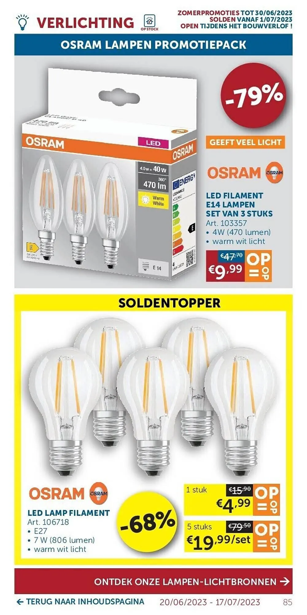 Zelfbouwmarkt folder van 20 juni tot 17 juli 2023 - folder pagina 85