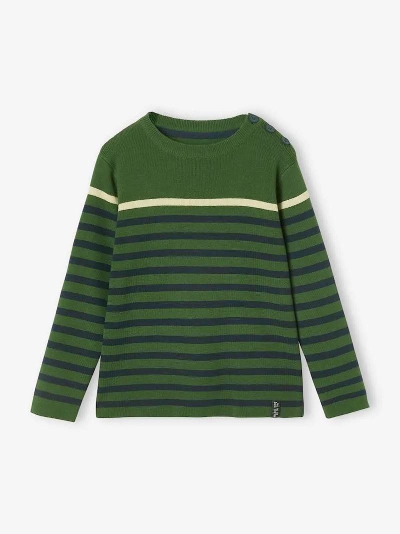 Pull marin garçon - vert