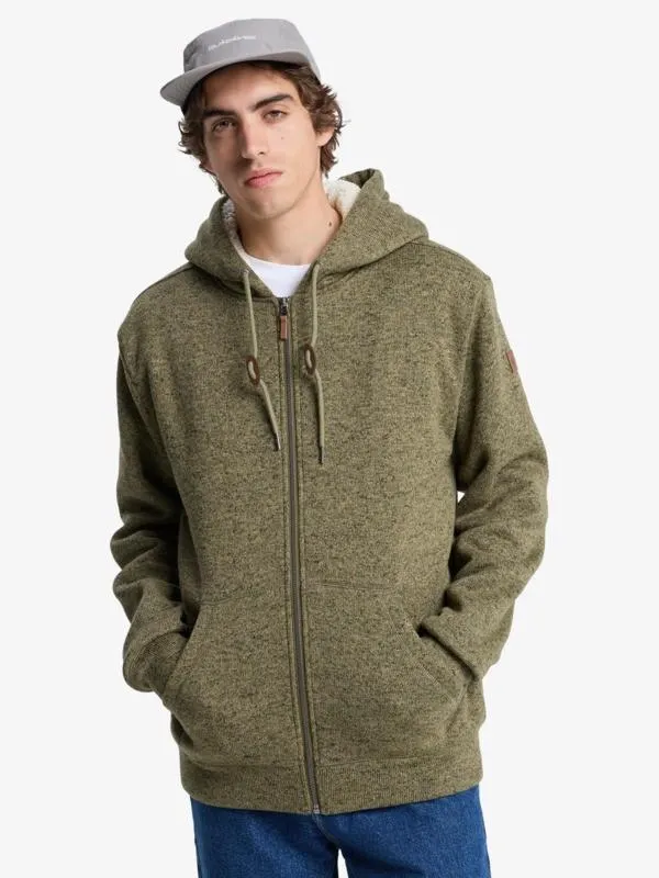 Keller Sherpa - Sweat à capuche Sherpa zippé pour Homme