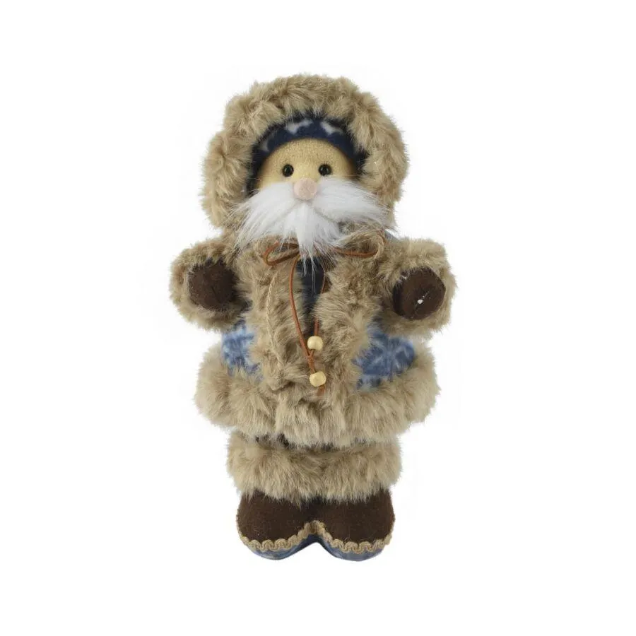 Decoris Eskimo Figuur Polyester Blauw 48cm