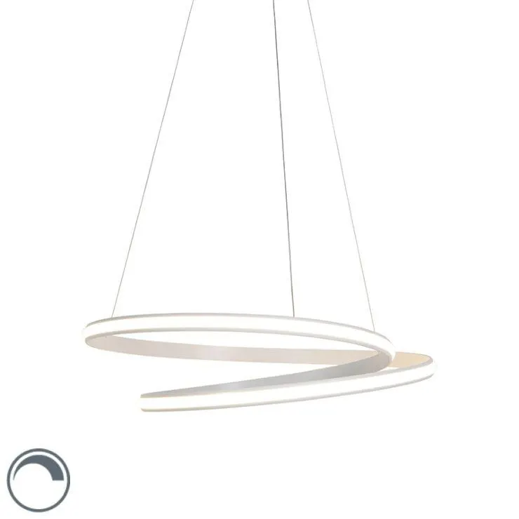 Moderne hanglamp wit 74 cm incl. LED dimbaar - Rowan