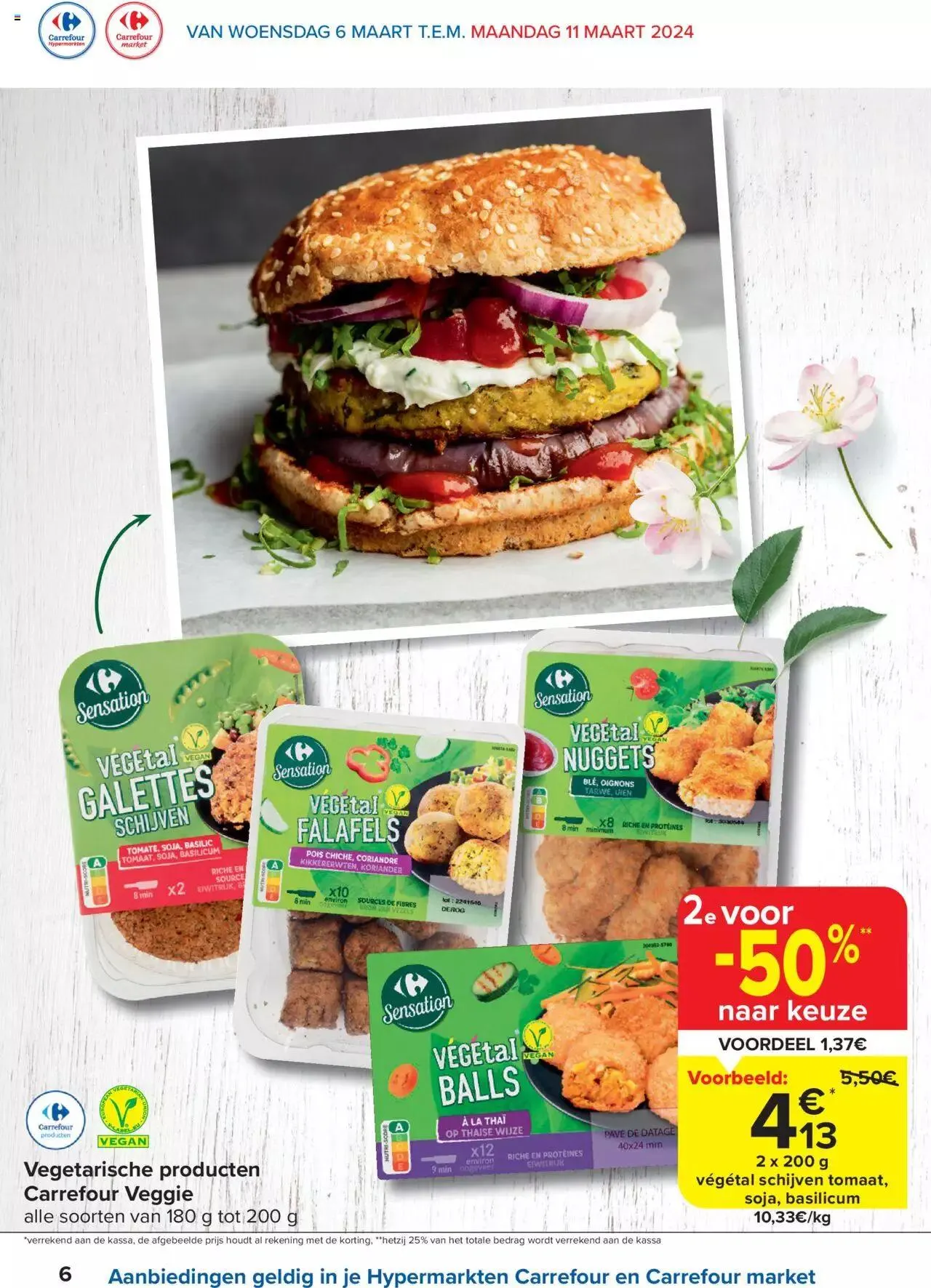 Carrefour Veggie Special van 18 maart tot 11 maart 2024 - folder pagina 6