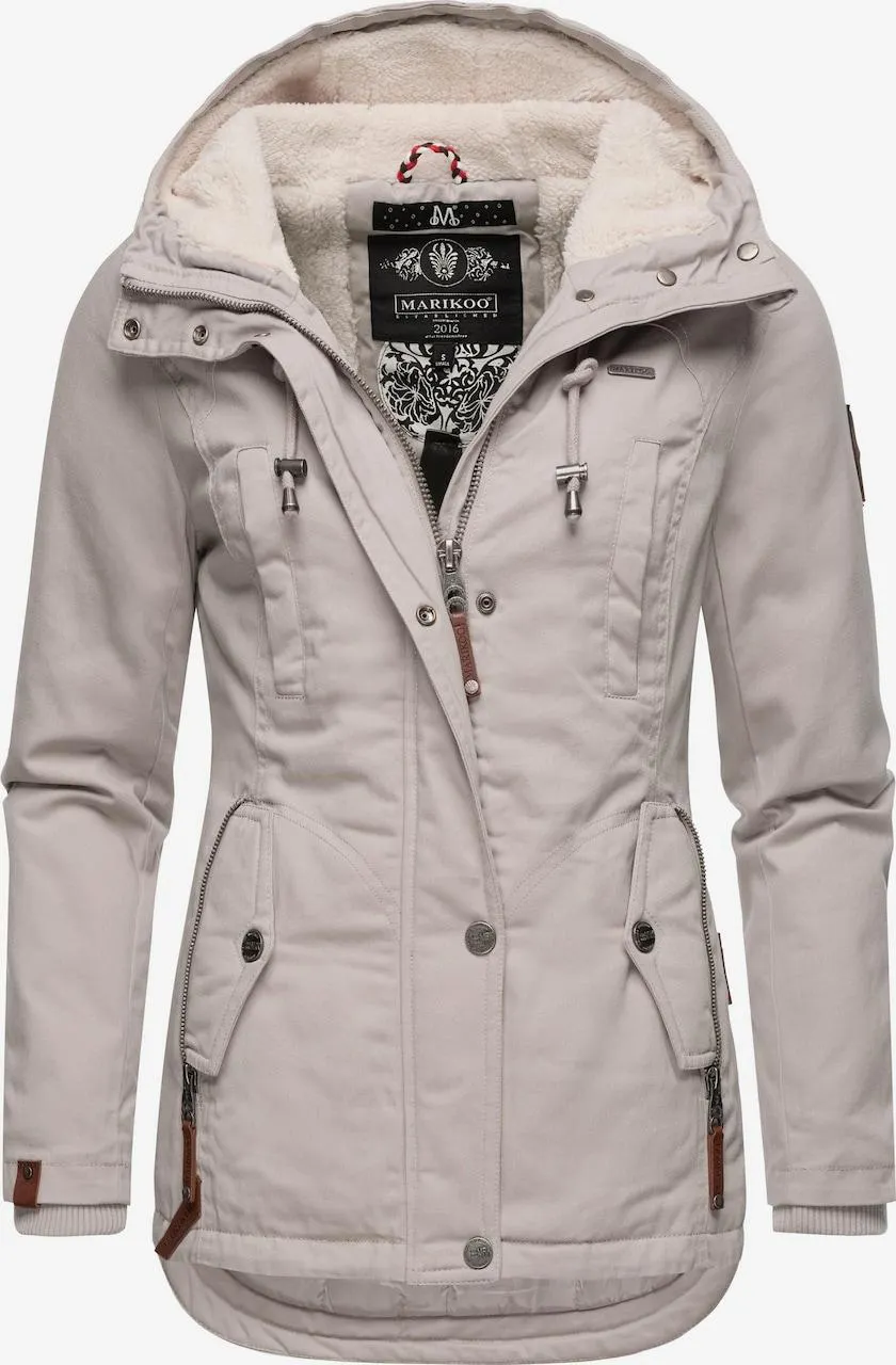 MARIKOO Winterparka 'Bikoo' in Lichtbeige