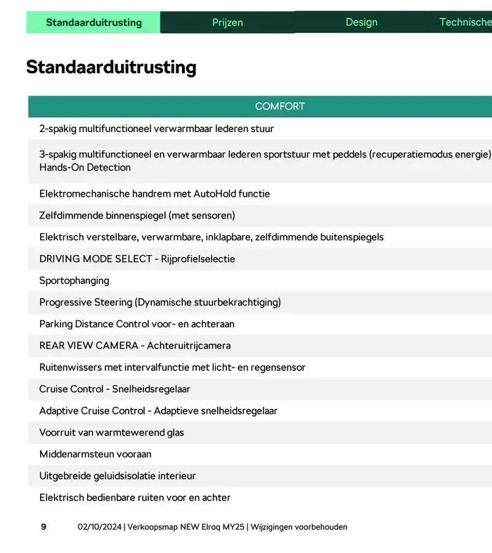 Price List van 31 december tot 31 december 2025 - folder pagina 17