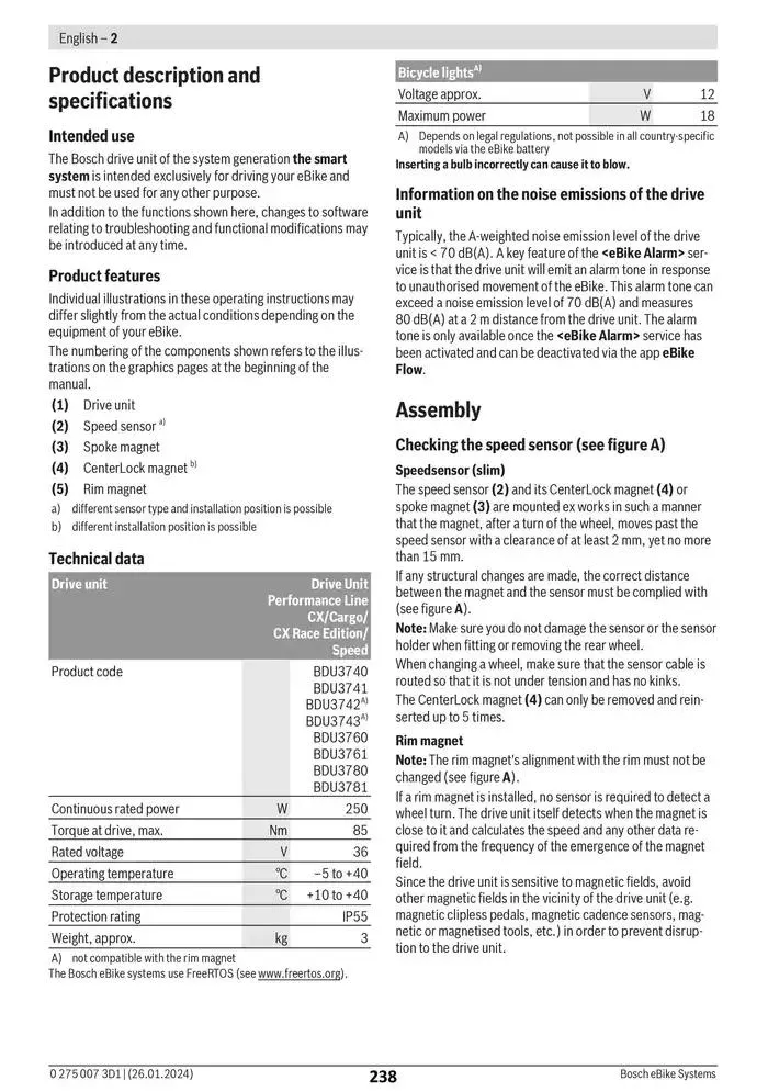 Electric Bike Manual van 12 februari tot 12 augustus 2025 - folder pagina 238