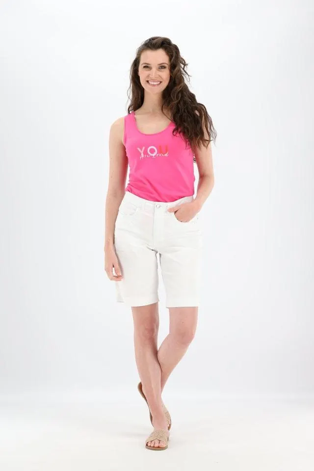 Fuchsia top You Are Loved