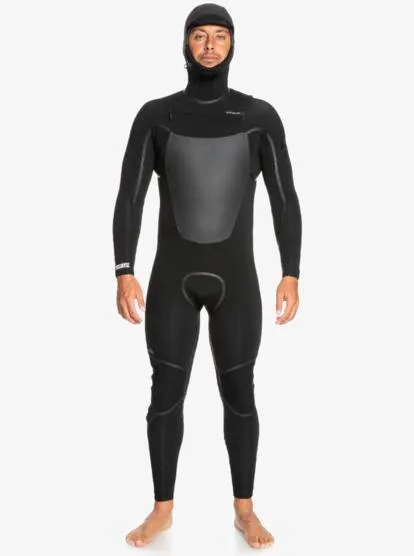 5/4/3mm Marathon Sessions - Combinaison de surf à capuche avec zip poitrine pour Homme