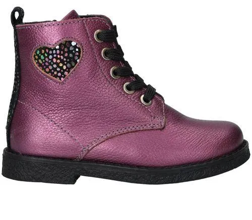 IK-KE Veterboots Paars Meisjes