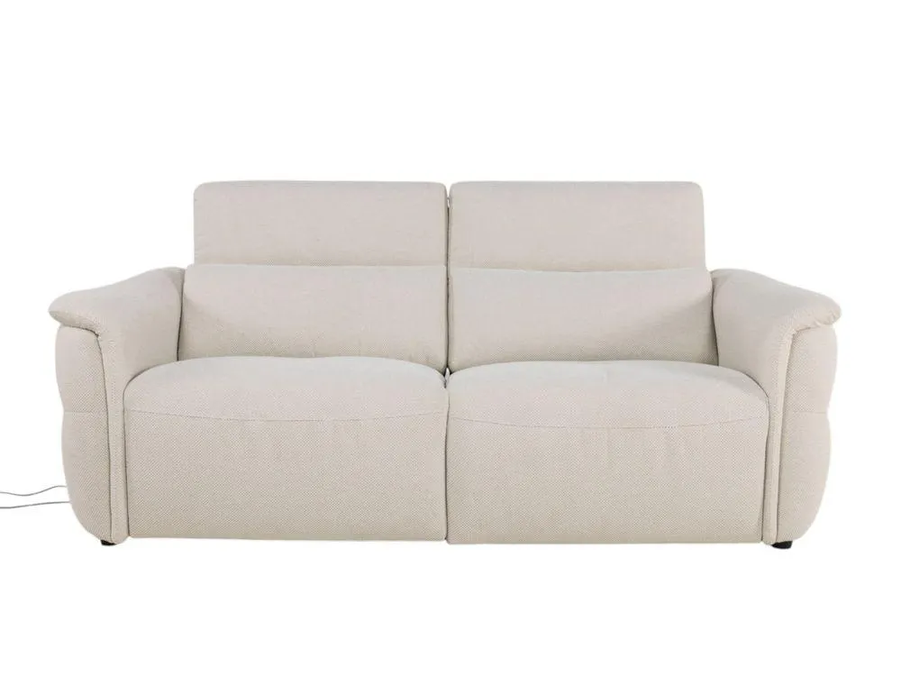 2-zit BREED met elektr. relaxen MELLOW - Beige