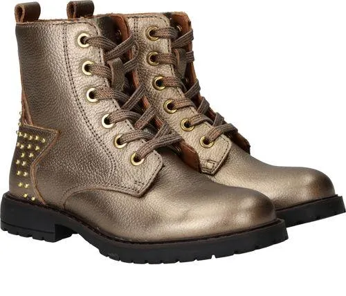 IK-KE Veterboots Goud Meisjes