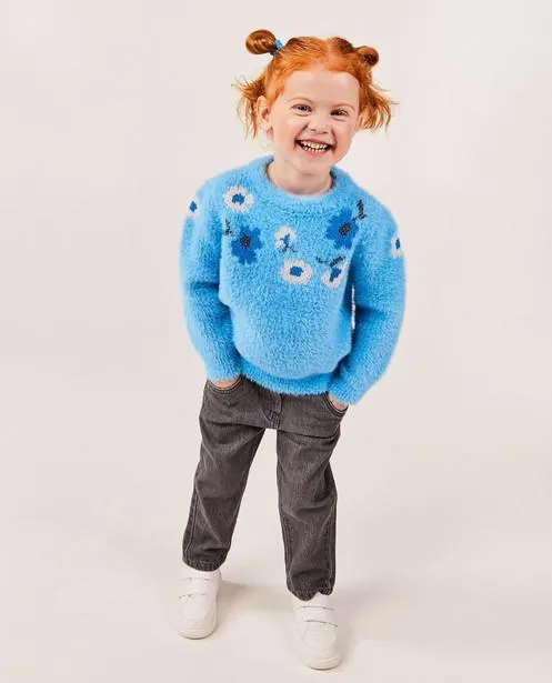 Donkergrijze jeans, slouchy fit