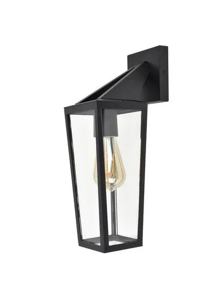 Pine wandlamp mat zwart e27 40w