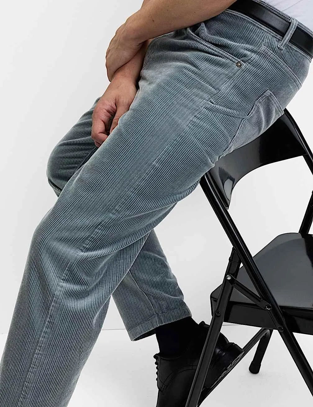 Straight Fit Luxury Corduroy 5 Pocket Trousers