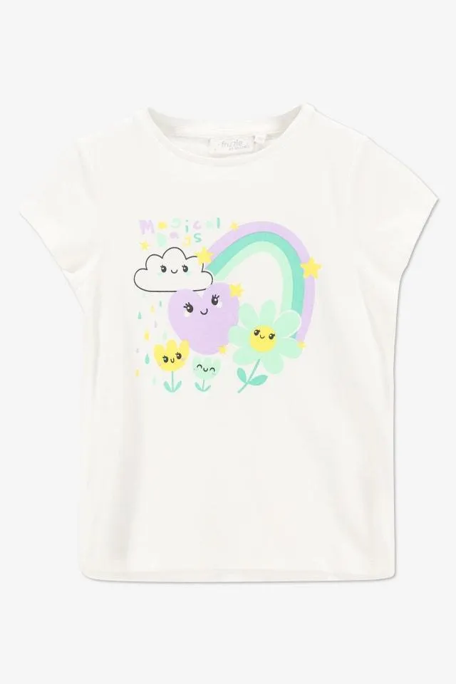 Wit T-shirt "Magical days"