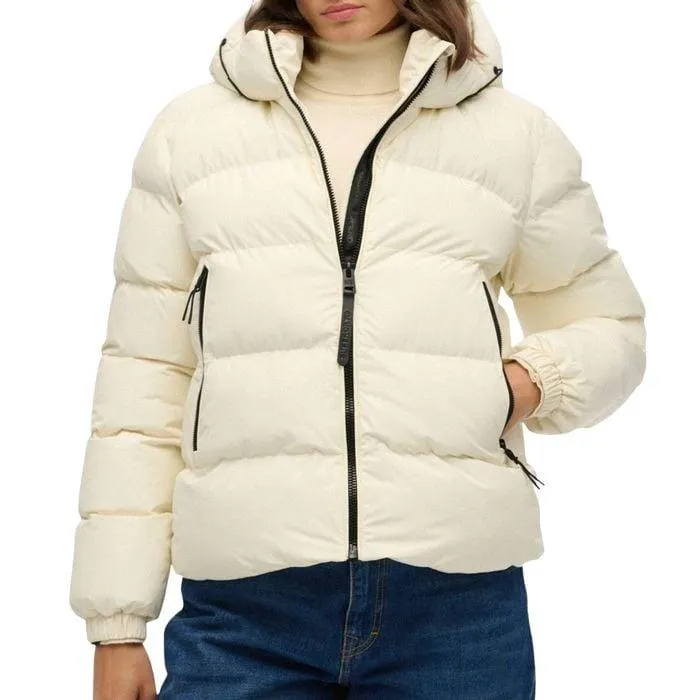Hooded Sports Puffer Winterjas Dames