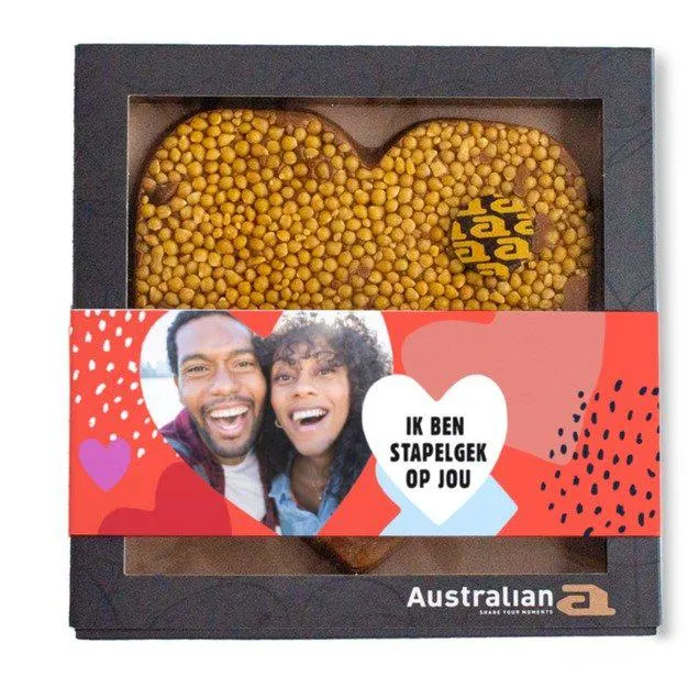Australian Hart | Karamel-zeezout | Stapelgek op jou met eigen foto