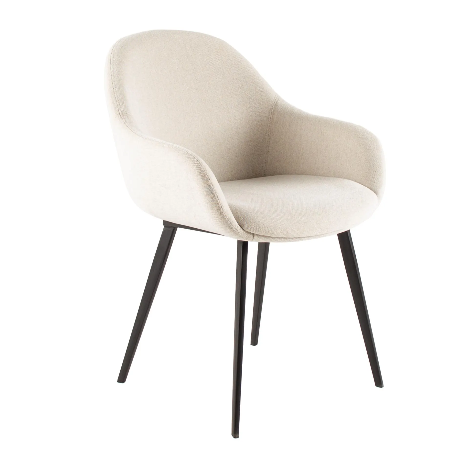 Kuipstoel - Natural wit