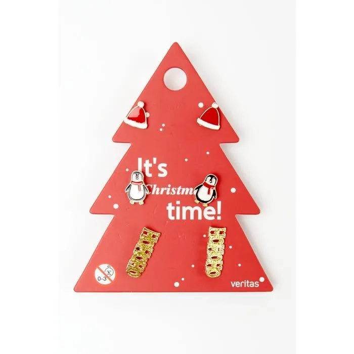 Set 3 Oorbellen christmas