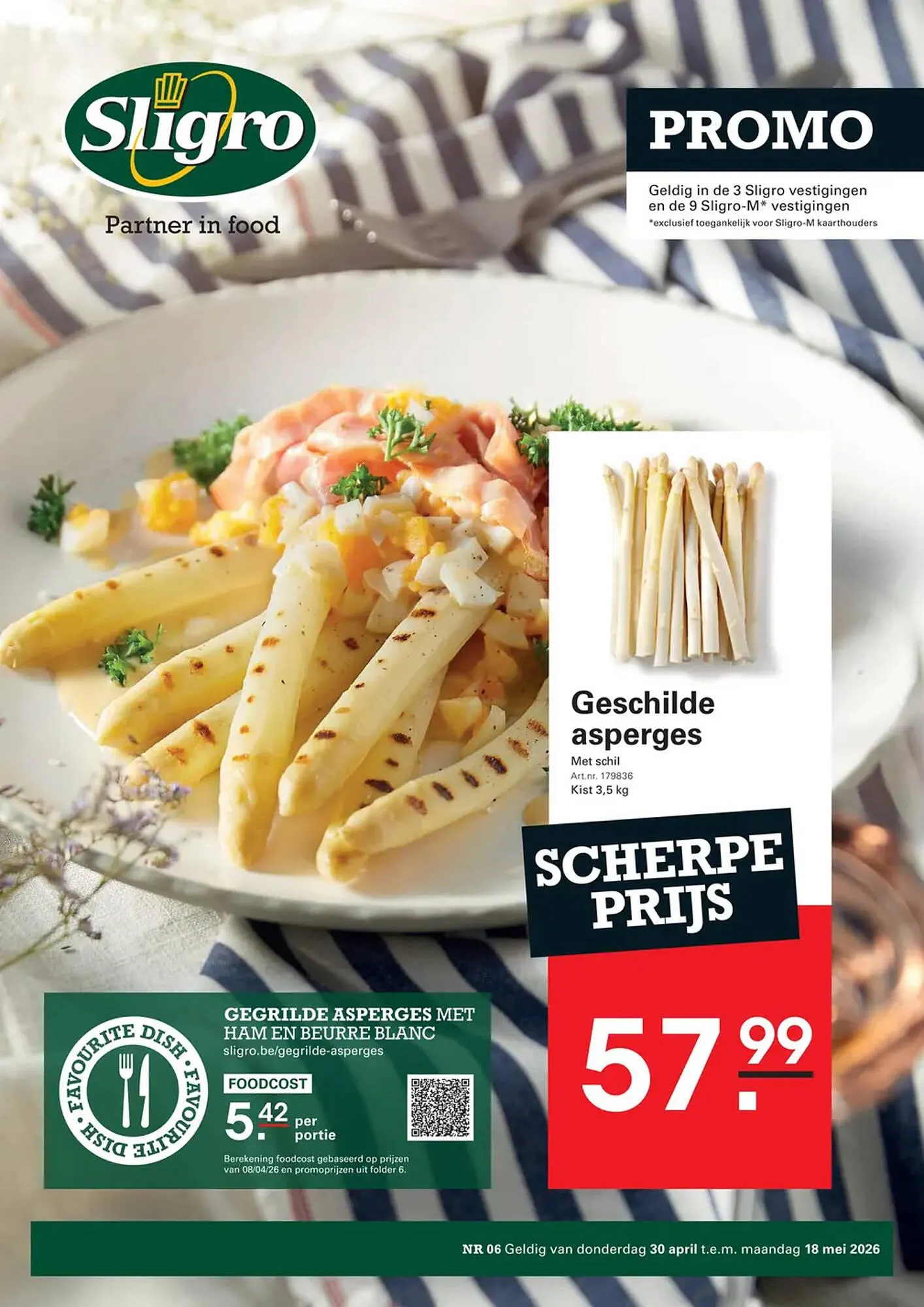 Sligro folder van 30 april tot 18 mei 2026 - folder pagina 1