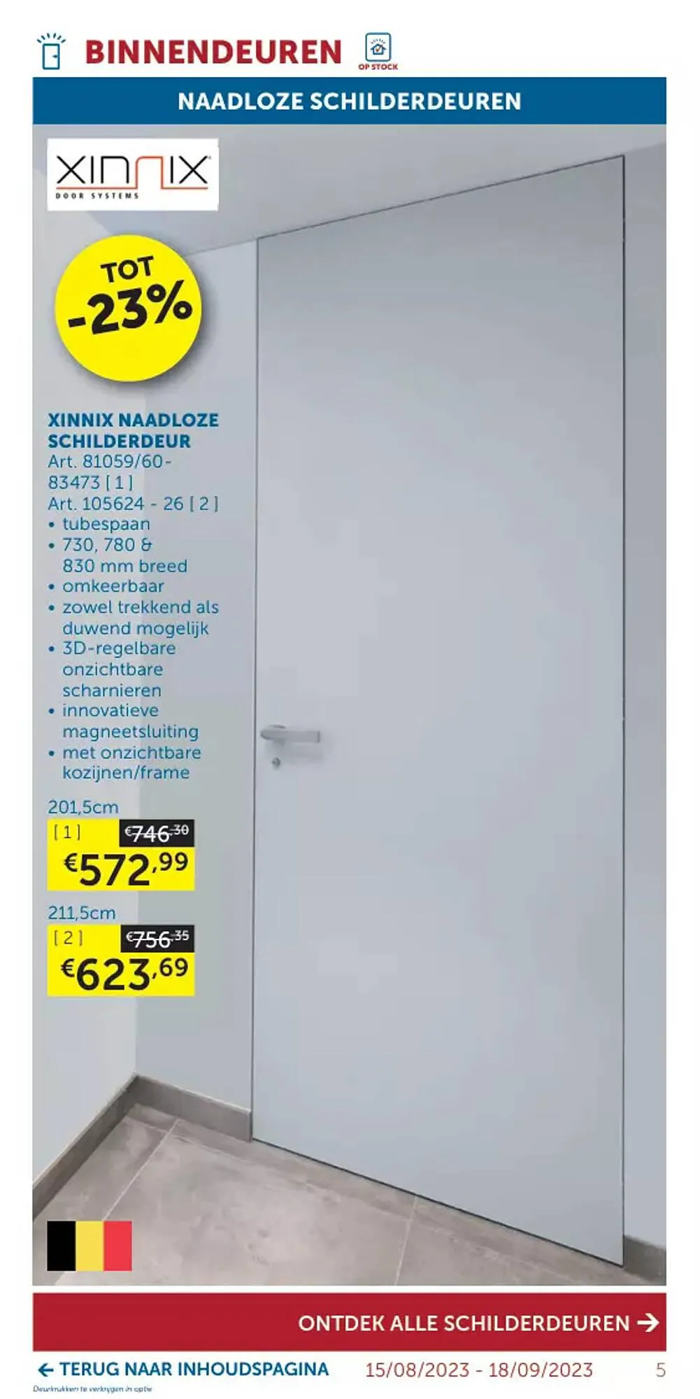 Zelfbouwmarkt folder van 15 augustus tot 18 september 2023 - folder pagina 5