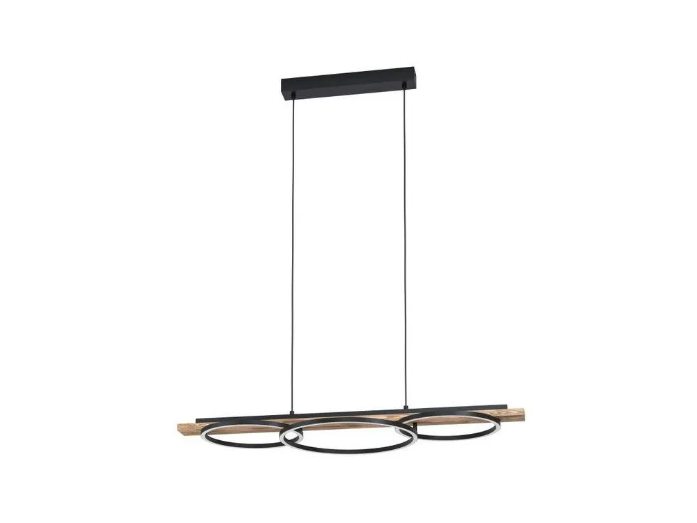 Hanglamp BOYAL - Zwart/Bruin