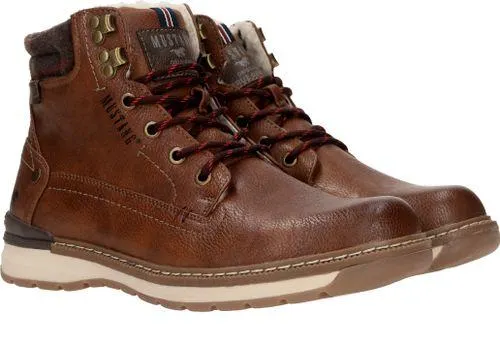 Mustang Veterboots Cognac Heren