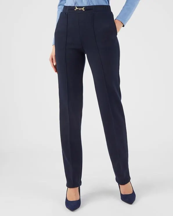 Pantalon rechte snit gebreid milano Thermolactyl