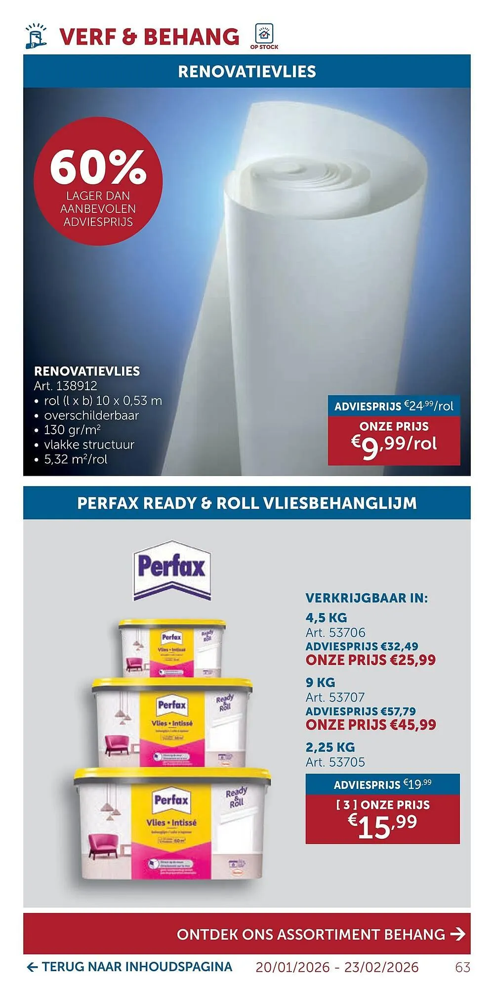 Zelfbouwmarkt folder van 20 januari tot 23 februari 2026 - folder pagina 63