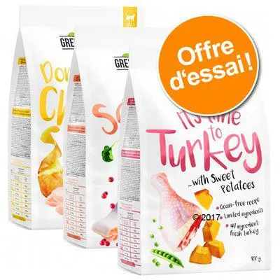 Lot mixte Greenwoods 3 x 400 g pour chat