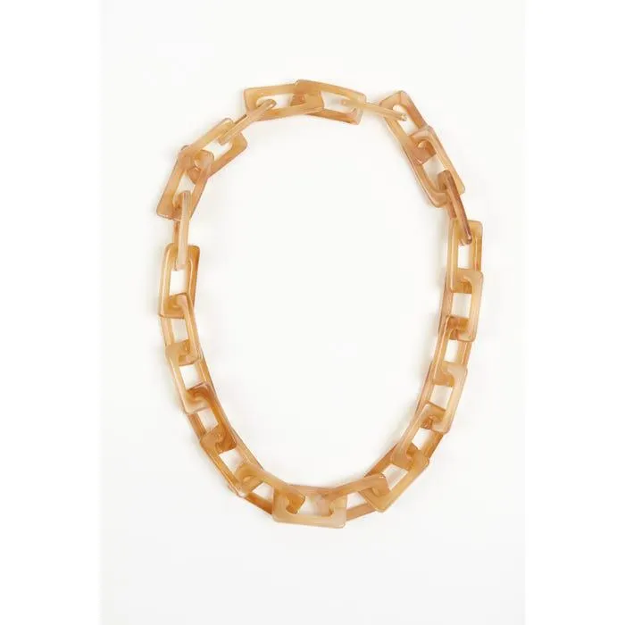 Halsketting grote schakels tortoise