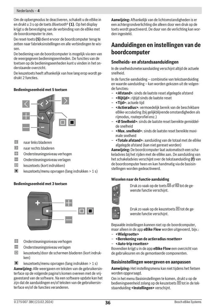 Electric Bike Manual van 12 februari tot 12 augustus 2025 - folder pagina 36