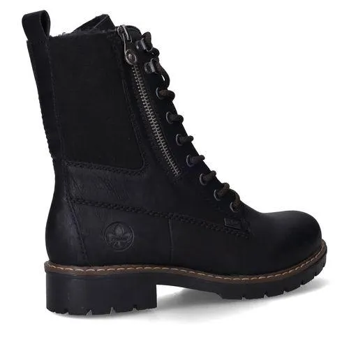 Rieker Veterboots Zwart Dames