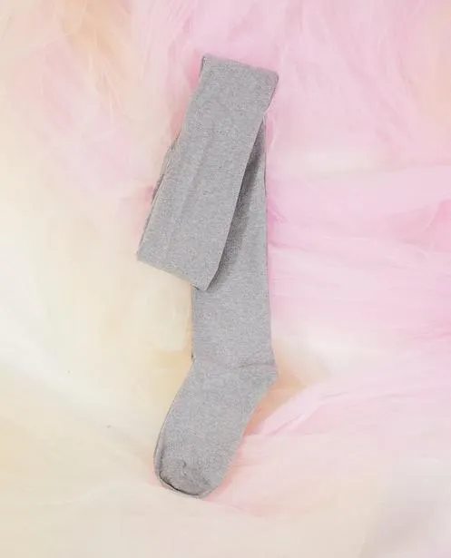 Grijze kousenbroek met glitter